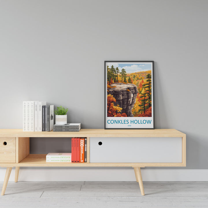Conkle's Hollow Nature Preserve Travel Print Conkle's Hollow Wall Decor Ohio Conkle's Hollow Art Conkle's Hollow Wall Art Ohio Poster Gift