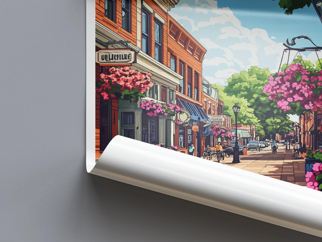 Cedar Falls Travel Print Cedar Falls Wall Decor Ohio Cedar Falls Art Cedar Falls Wall Art Ohio Poster Gift Cedar Falls Poster Ohio Travel