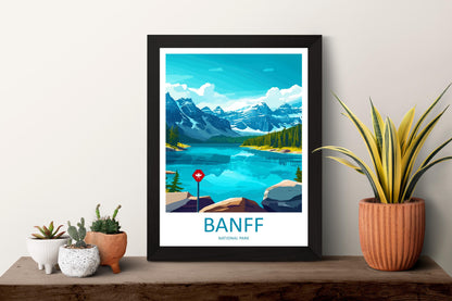 Banff National Park Travel Print Wall Art Banff Wall Hanging Home Décor Banff Gift Art Lovers Canada Art Lover Gift