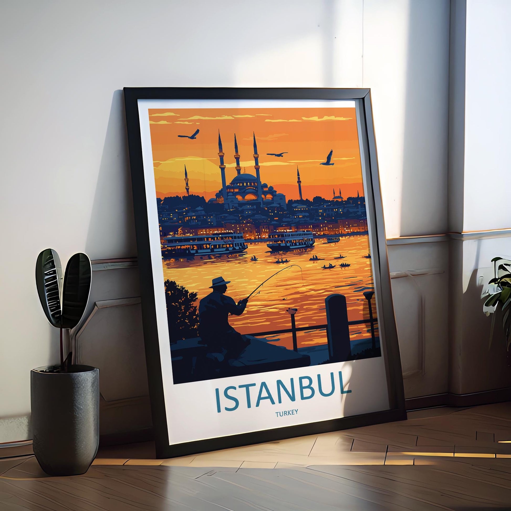 Istanbul Travel Print Wall Art Istanbul Wall Hanging Home Decoration Istanbul Gift Art Lovers Wall Art Print Art Istanbul Wall Print Turkey