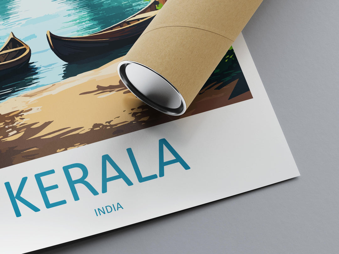 Kerala Travel Print Wall Art Kerala Wall Hanging Home Décor Kerala Gift Art Lovers India Art Lover Gift Wall Décor