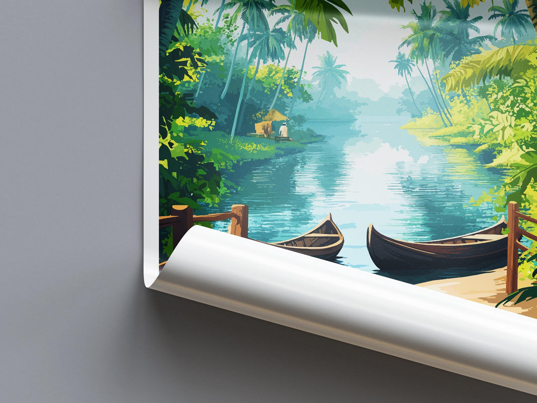 Kerala Travel Print Wall Art Kerala Wall Hanging Home Décor Kerala Gift Art Lovers India Art Lover Gift Wall Décor