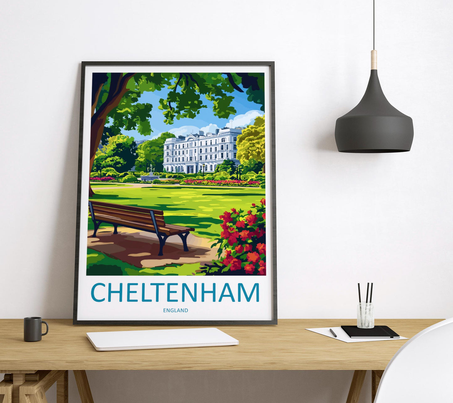 Cheltenham Travel Print Wall Art Cheltenham Wall Hanging Home Décor Cheltenham Gift Art Lovers England Art Lover Gift Cheltenham Art