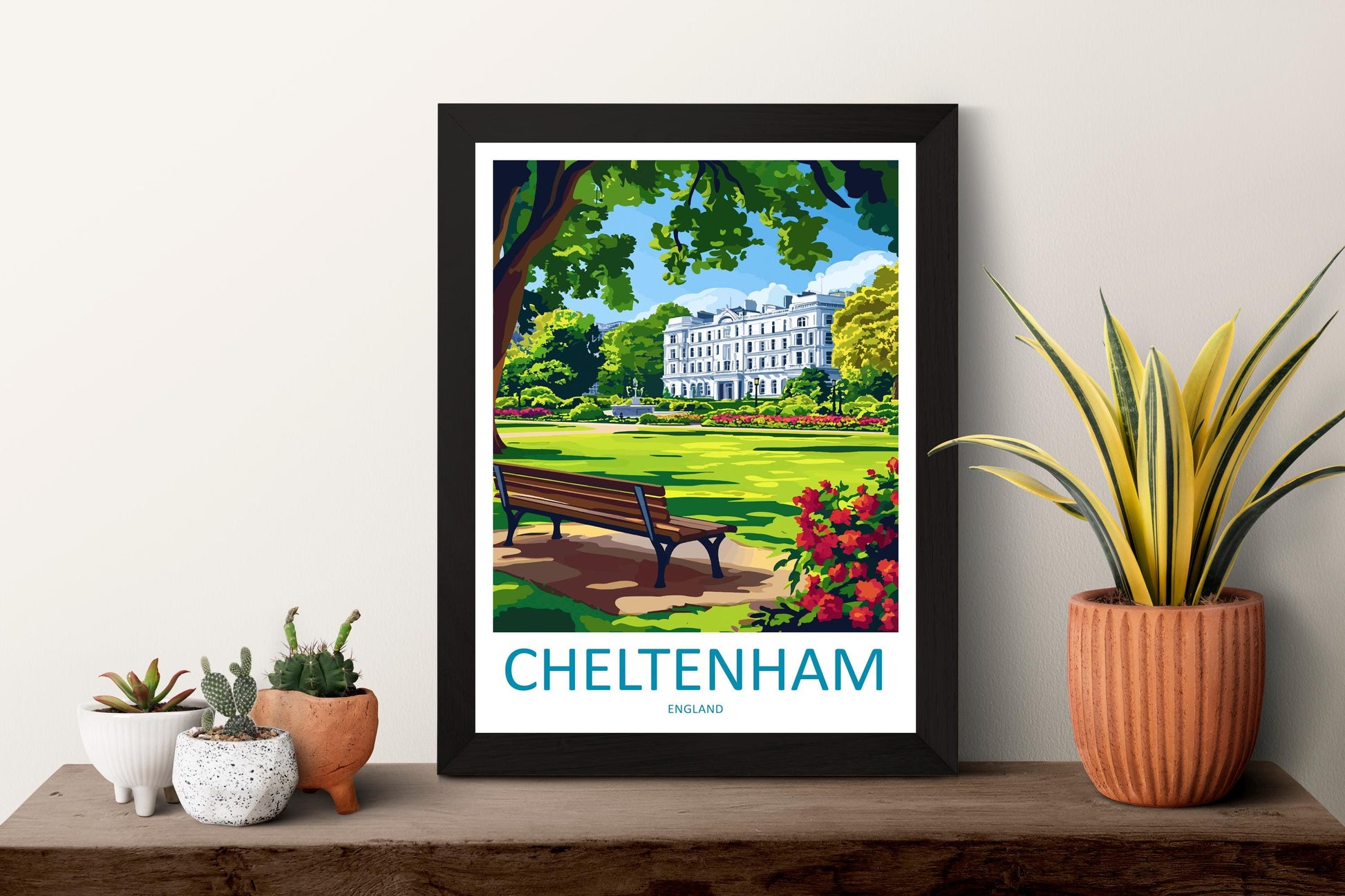 Cheltenham Travel Print Wall Art Cheltenham Wall Hanging Home Décor Cheltenham Gift Art Lovers England Art Lover Gift Cheltenham Art