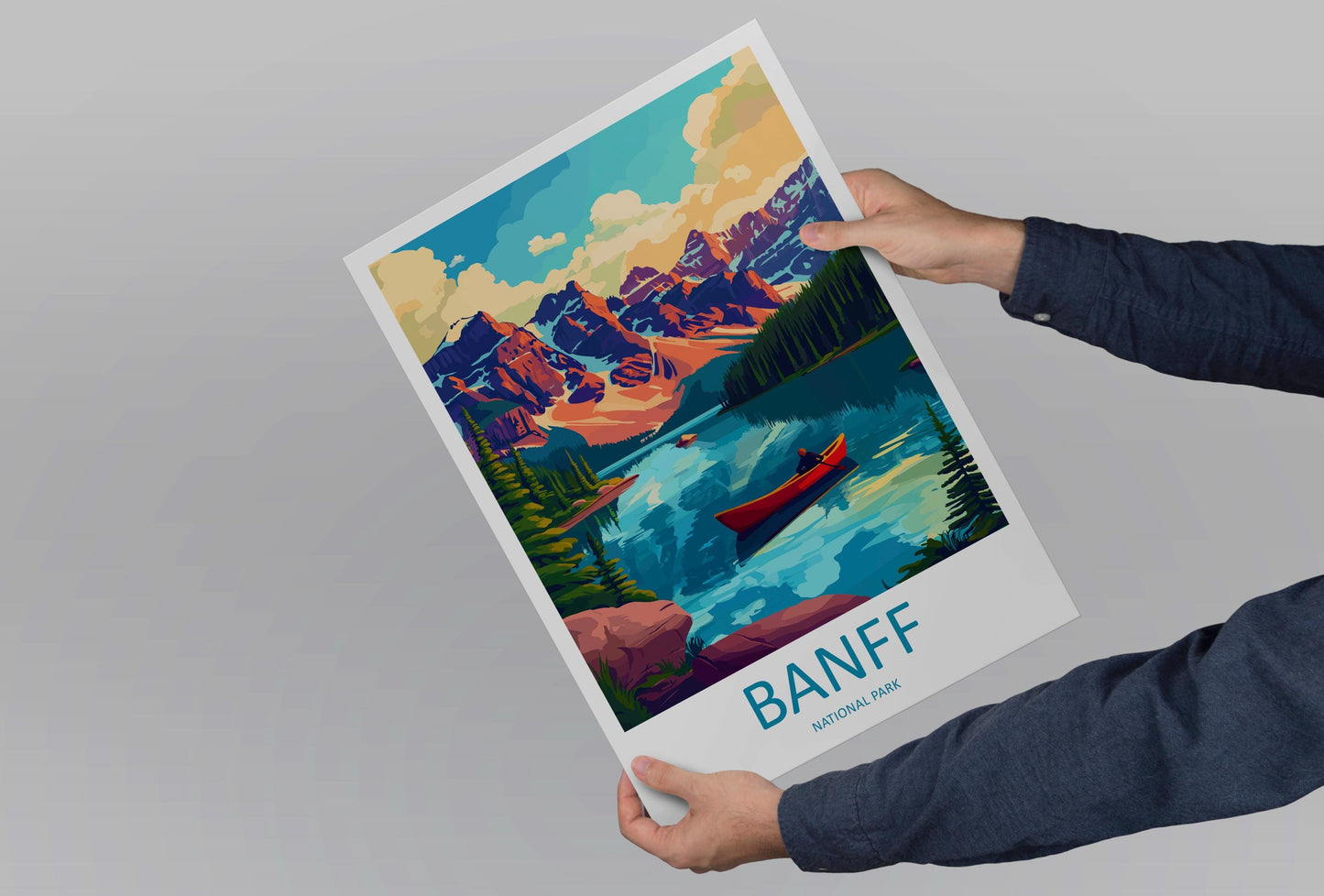Banff National Park Travel Print Wall Art Banff Wall Hanging Home Décor Banff Gift Art Lovers Canada Art Lover Gift
