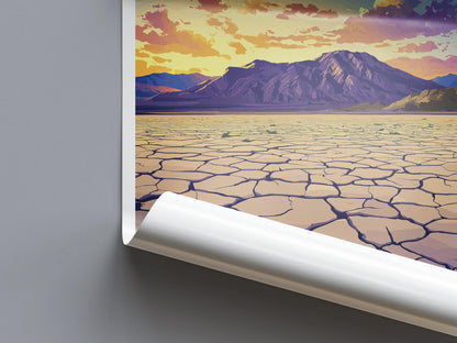 Black Rock Desert Travel Print Black Rock Desert Wall Decor Nevada Black Rock Desert Art Black Rock Desert Wall Art Nevada Poster Desert