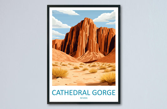 Cathedral Gorge State Park Travel Print Cathedral Gorge State Park Wall Decor Nevada Cathedral Gorge State Park Art Lake Las Vegas Wall Art