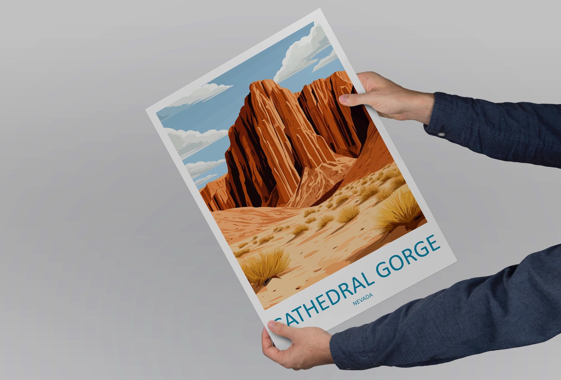 Cathedral Gorge State Park Travel Print Cathedral Gorge State Park Wall Decor Nevada Cathedral Gorge State Park Art Lake Las Vegas Wall Art