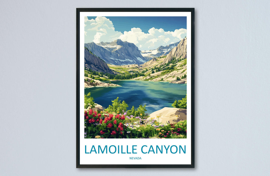 Lamoille Canyon Travel Print Lamoille Canyon Wall Decor Nevada Lamoille Canyon Art Lamoille Canyon Wall Art Nevada Poster Gift