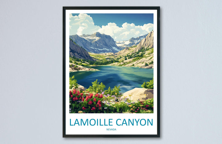 Lamoille Canyon Travel Print Lamoille Canyon Wall Decor Nevada Lamoille Canyon Art Lamoille Canyon Wall Art Nevada Poster Gift