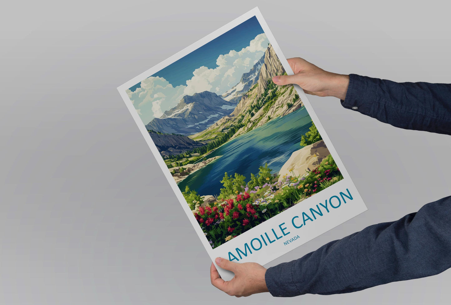 Lamoille Canyon Travel Print Lamoille Canyon Wall Decor Nevada Lamoille Canyon Art Lamoille Canyon Wall Art Nevada Poster Gift