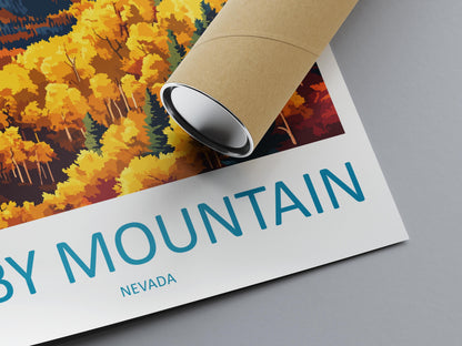 Ruby Mountain Travel Print Ruby Mountain Wall Decor Nevada Ruby Mountain Art Ruby Mountain Wall Art Nevada Poster Gift Ruby Mountain Art