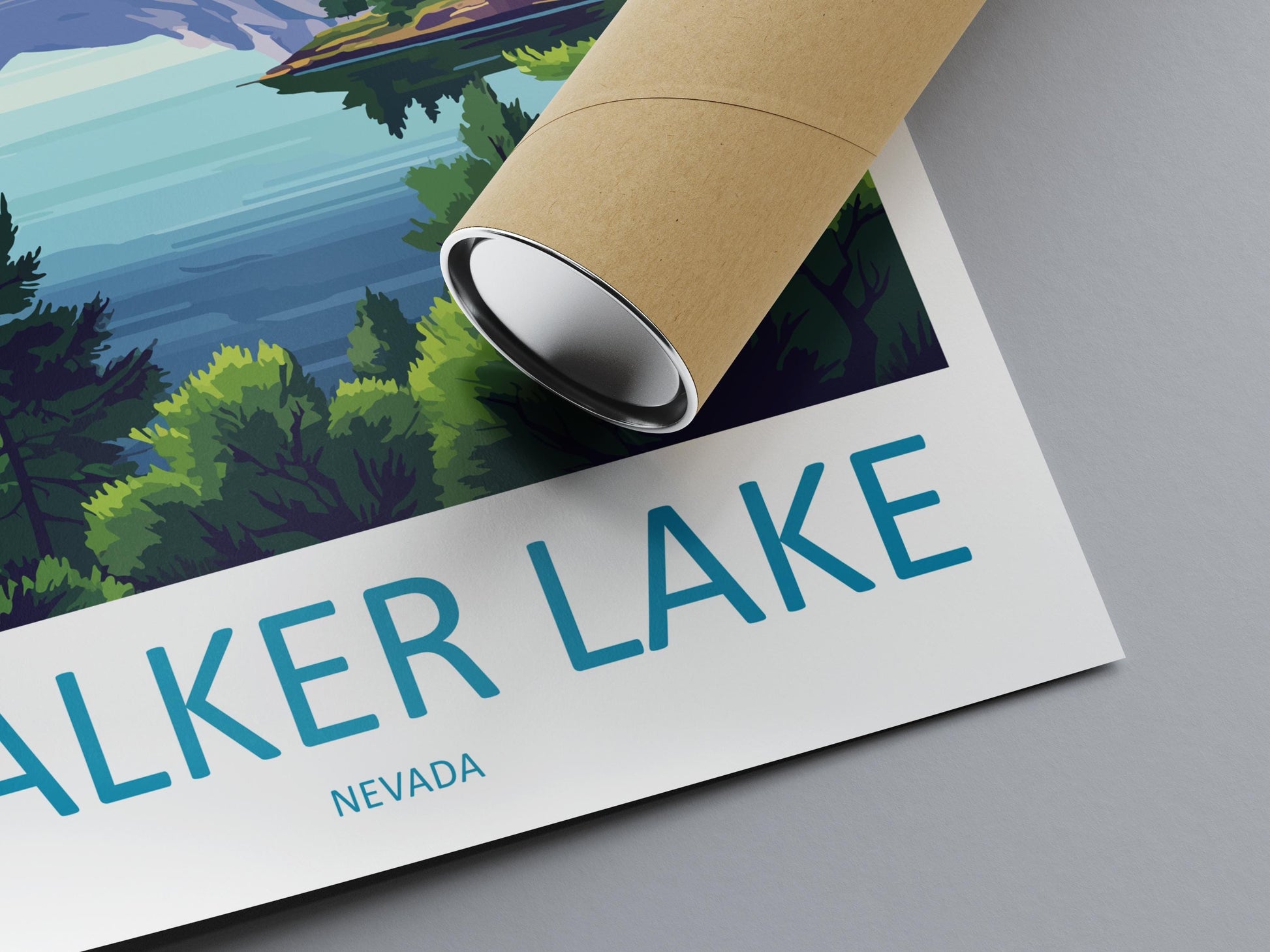 Walker Lake Travel Print Walker Lake Wall Decor Nevada Walker Lake Art Walker Lake Wall Art Nevada Poster Gift Walker Lake Art Nevada Poster