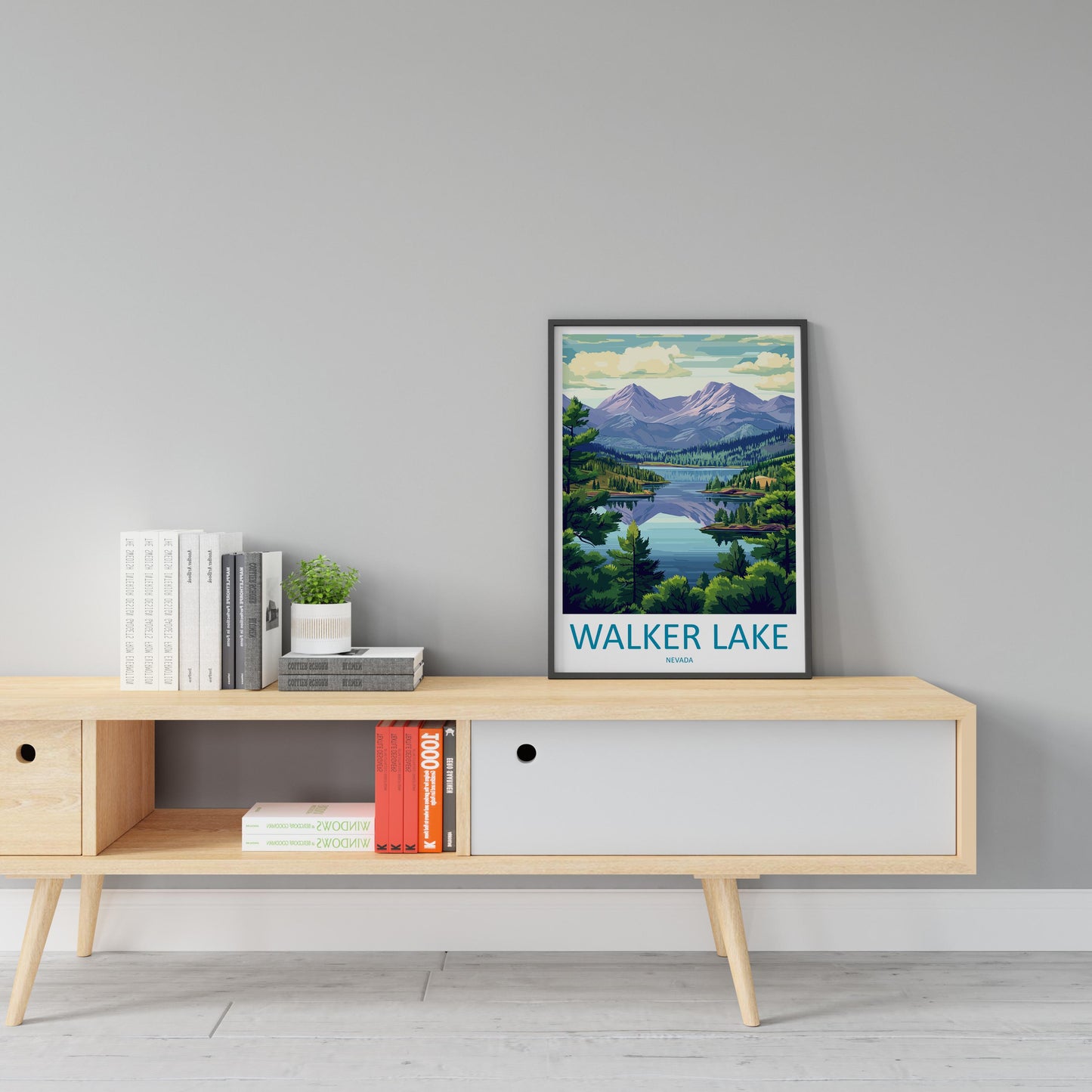 Walker Lake Travel Print Walker Lake Wall Decor Nevada Walker Lake Art Walker Lake Wall Art Nevada Poster Gift Walker Lake Art Nevada Poster