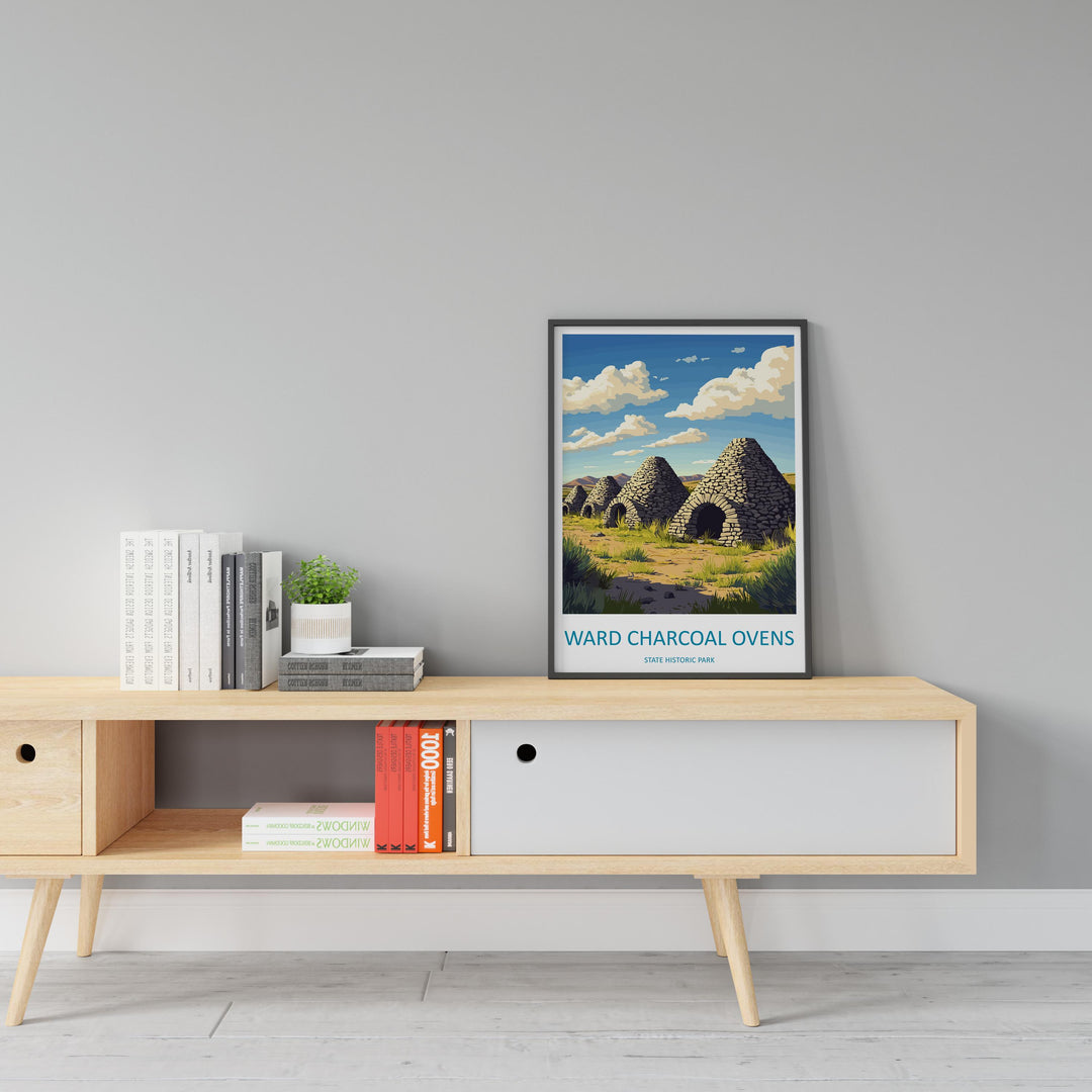 Ward Charcoal Ovens Travel Print Ward Charcoal Ovens Wall Decor Nevada Ward Charcoal Ovens Art Ward Charcoal Ovens Wall Art Nevada Poster