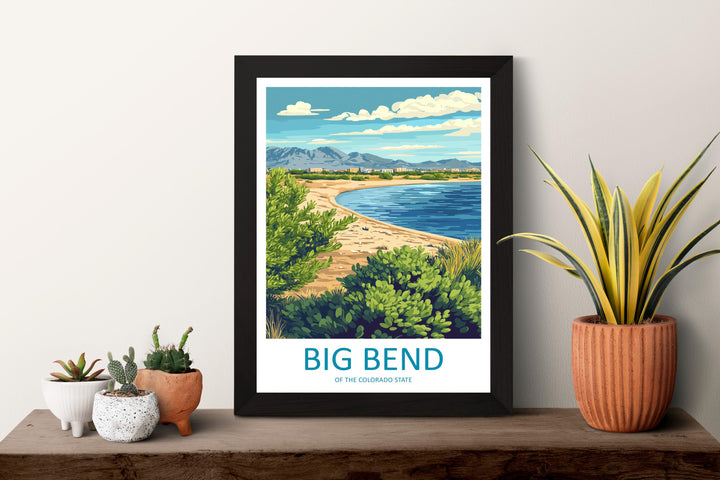 Big Bend Travel Print Big Bend Wall Decor Nevada Big Bend Art Big Bend Wall Art Nevada Poster Gift Big Bend Colorado Art Big Bend Poster Art