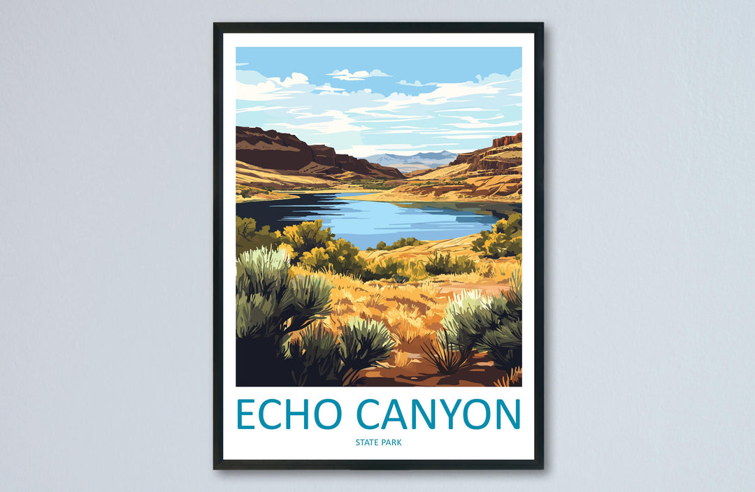 Echo Canyon Travel Print Echo Canyon Wall Decor Nevada Echo Canyon Art Echo Canyon Wall Art Nevada Poster Gift Echo Canyon Park Art