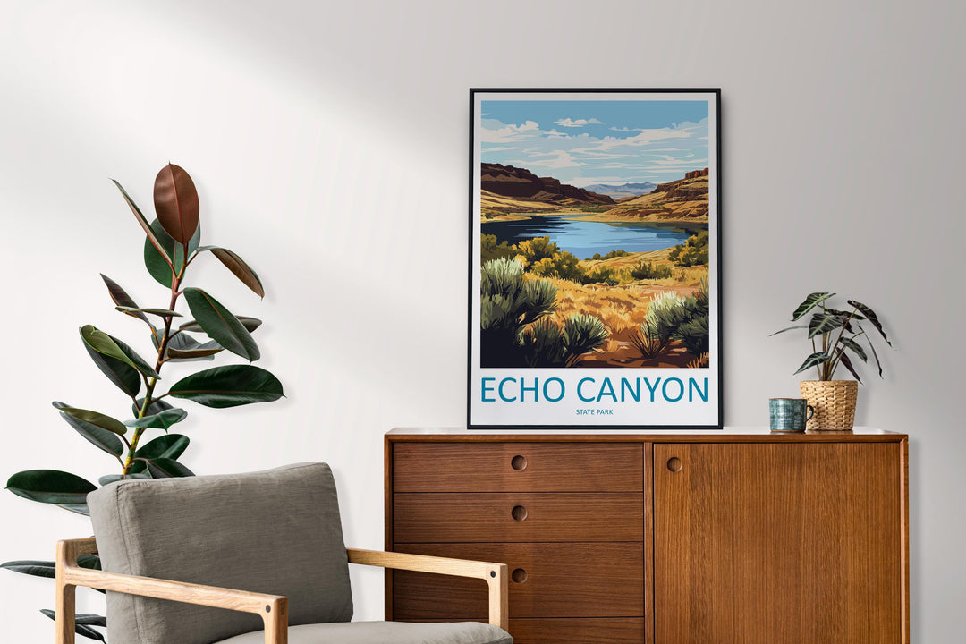 Echo Canyon Travel Print Echo Canyon Wall Decor Nevada Echo Canyon Art Echo Canyon Wall Art Nevada Poster Gift Echo Canyon Park Art