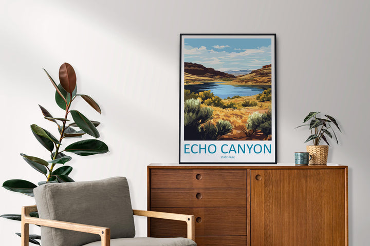 Echo Canyon Travel Print Echo Canyon Wall Decor Nevada Echo Canyon Art Echo Canyon Wall Art Nevada Poster Gift Echo Canyon Park Art