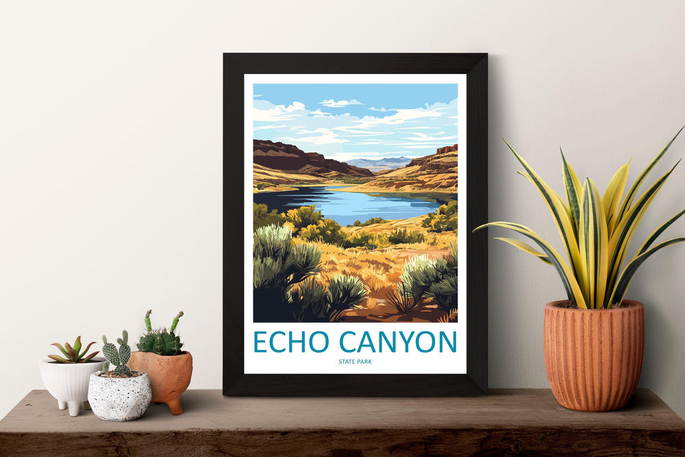 Echo Canyon Travel Print Echo Canyon Wall Decor Nevada Echo Canyon Art Echo Canyon Wall Art Nevada Poster Gift Echo Canyon Park Art
