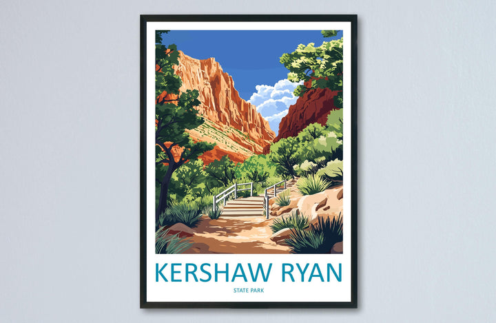 Kershaw Ryan Travel Print Kershaw Ryan Wall Decor Nevada Kershaw Ryan Art Kershaw Ryan Wall Art Nevada Poster Gift Kershaw Ryan Park Art
