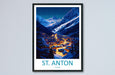 St. Anton Travel Print Wall Art St. Anton Wall Hanging Home Décor St. Anton Gift Art Lovers Ski Art Lover Gift St. Anton Print Skiing Print