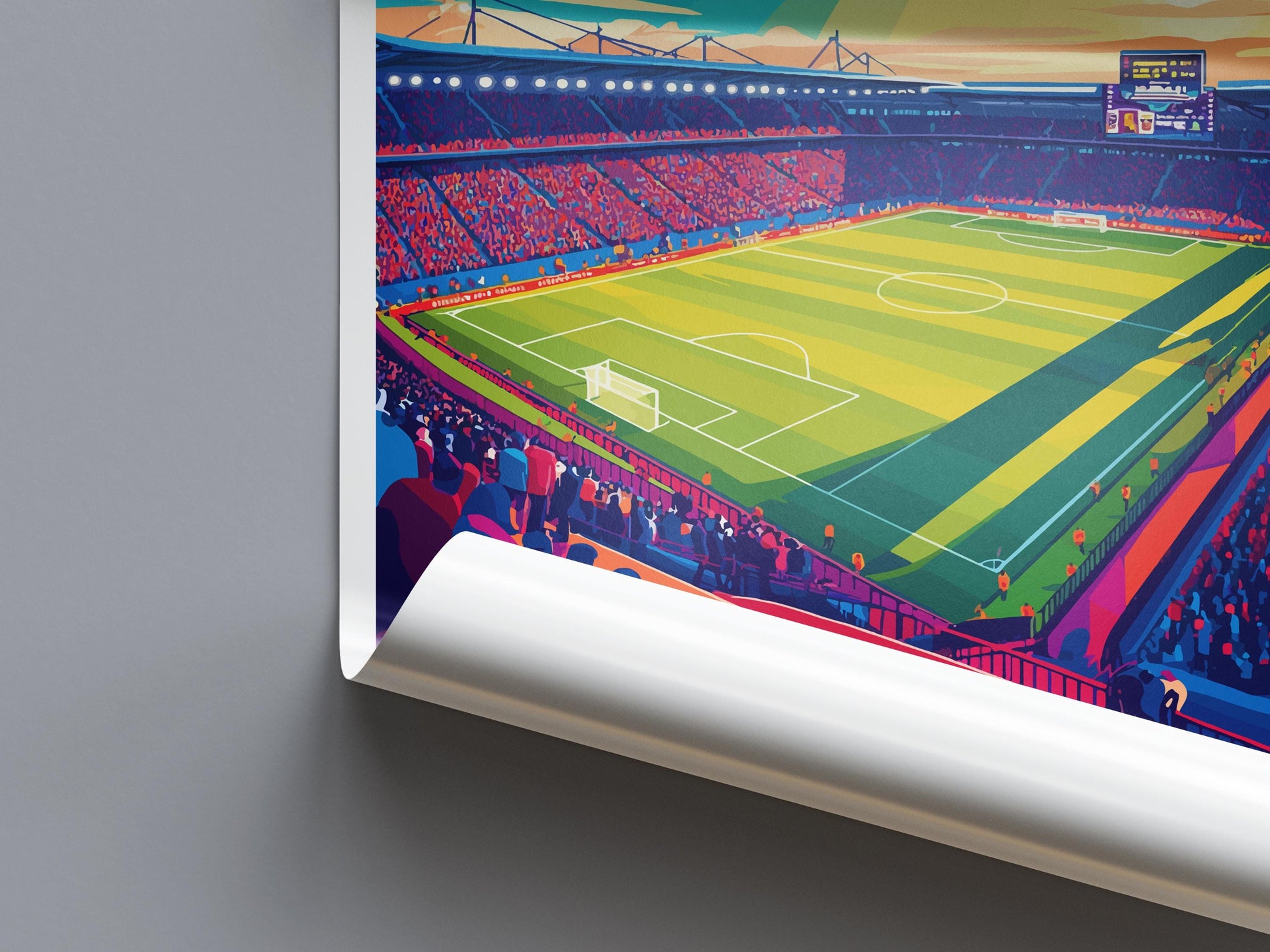 Selhurst Park Stadium Print Selhurst Park Home Décor Art Print Crystal Palace Wall Art Football Enthusiast Gift Wall Hanging Selhurst Park