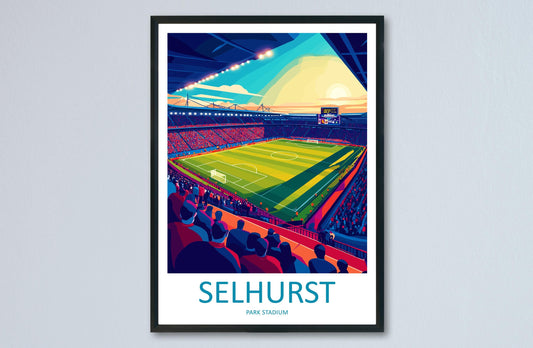 Selhurst Park Stadium Print Selhurst Park Home Décor Art Print Crystal Palace Wall Art Football Enthusiast Gift Wall Hanging Selhurst Park