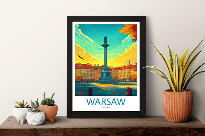 Warsaw Cityscape Print Warsaw Home Decor European City Art Print Warsaw Wall Art for Poland Enthusiast Gift Wall Hanging Warsaw Poland Decor