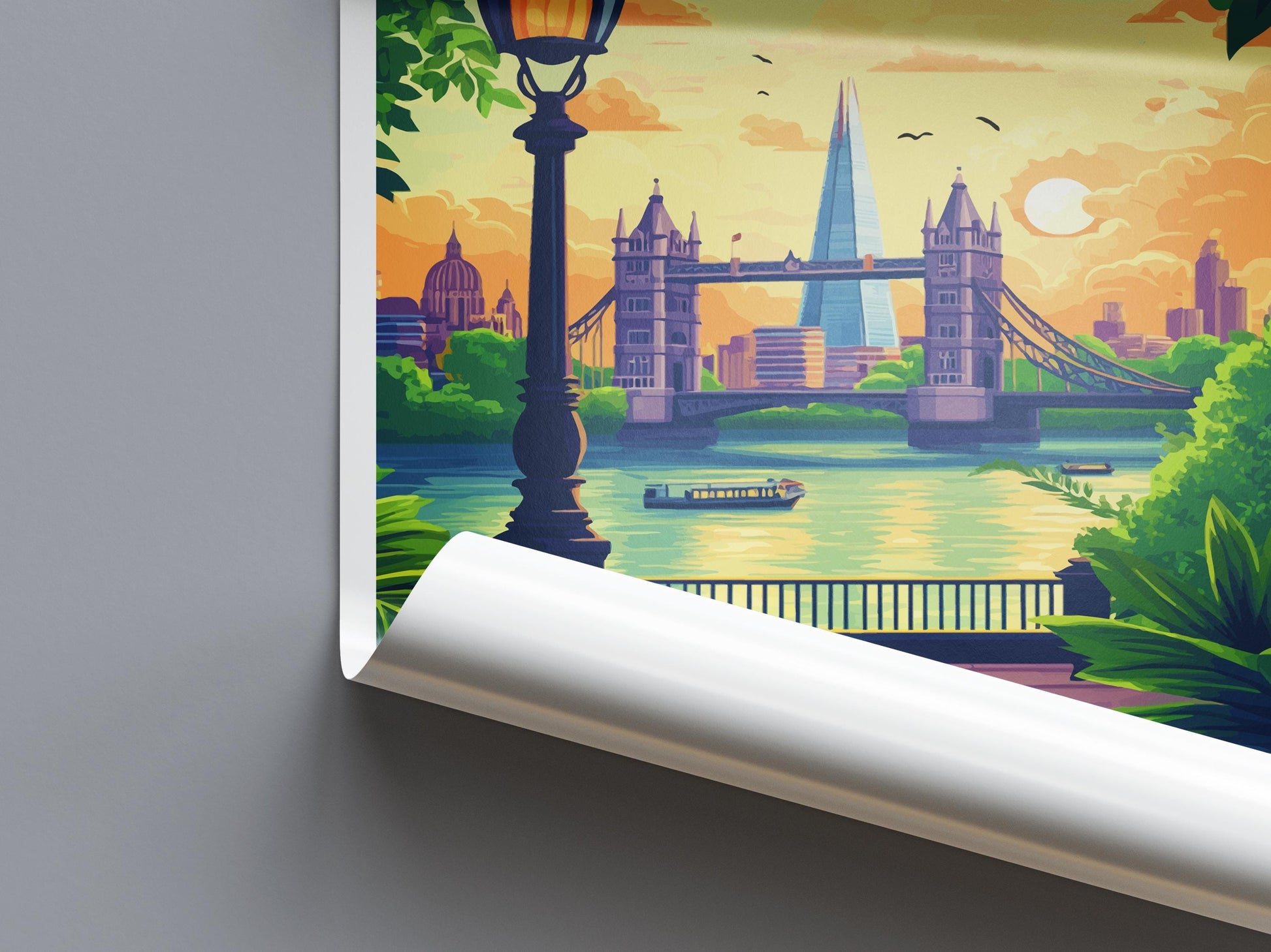 London Travel Print Wall Art London Wall Hanging Home Décor London Gift Art Lovers England Art Lover Gift London Travel Gift