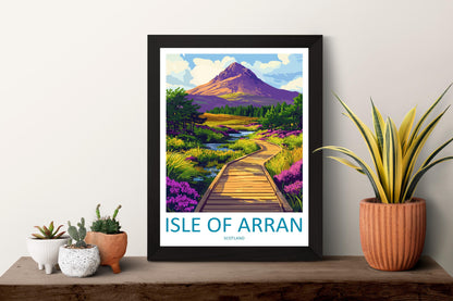 Isle Of Arran Travel Print Wall Art Isle Of Arran Wall Hanging Home Décor Isle Of Arran Gift Art Lovers Scotland Art Lover Gift Isle Poster