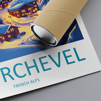 Courchevel Travel Print Wall Art Courchevel Wall Hanging Home Décor Courchevel Gift Art Lovers Ski Art Lover Gift Courchevel Print Skiing