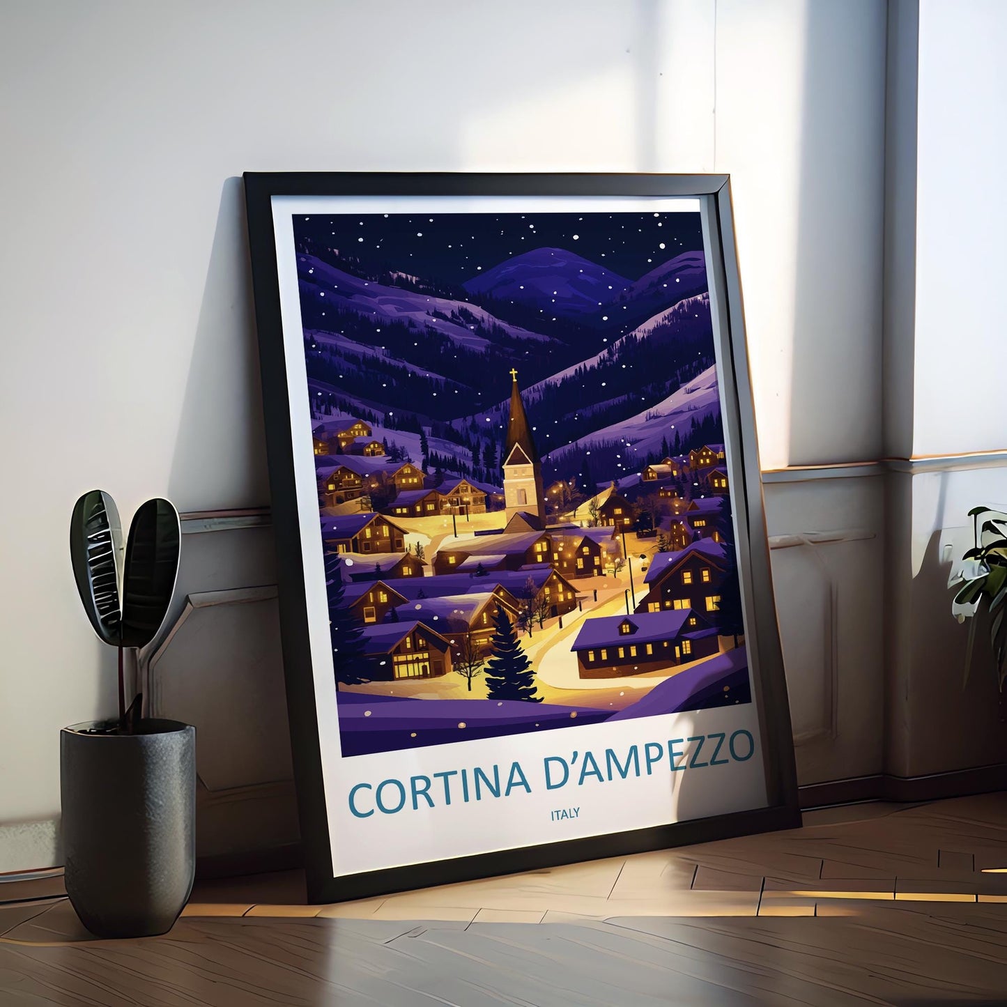 Cortina d'ampezzo Travel Print Wall Art Cortina d'ampezzo Wall Hanging Home Decoration Cortina d'ampezzo Gift Art Lovers Wall Art Print Art