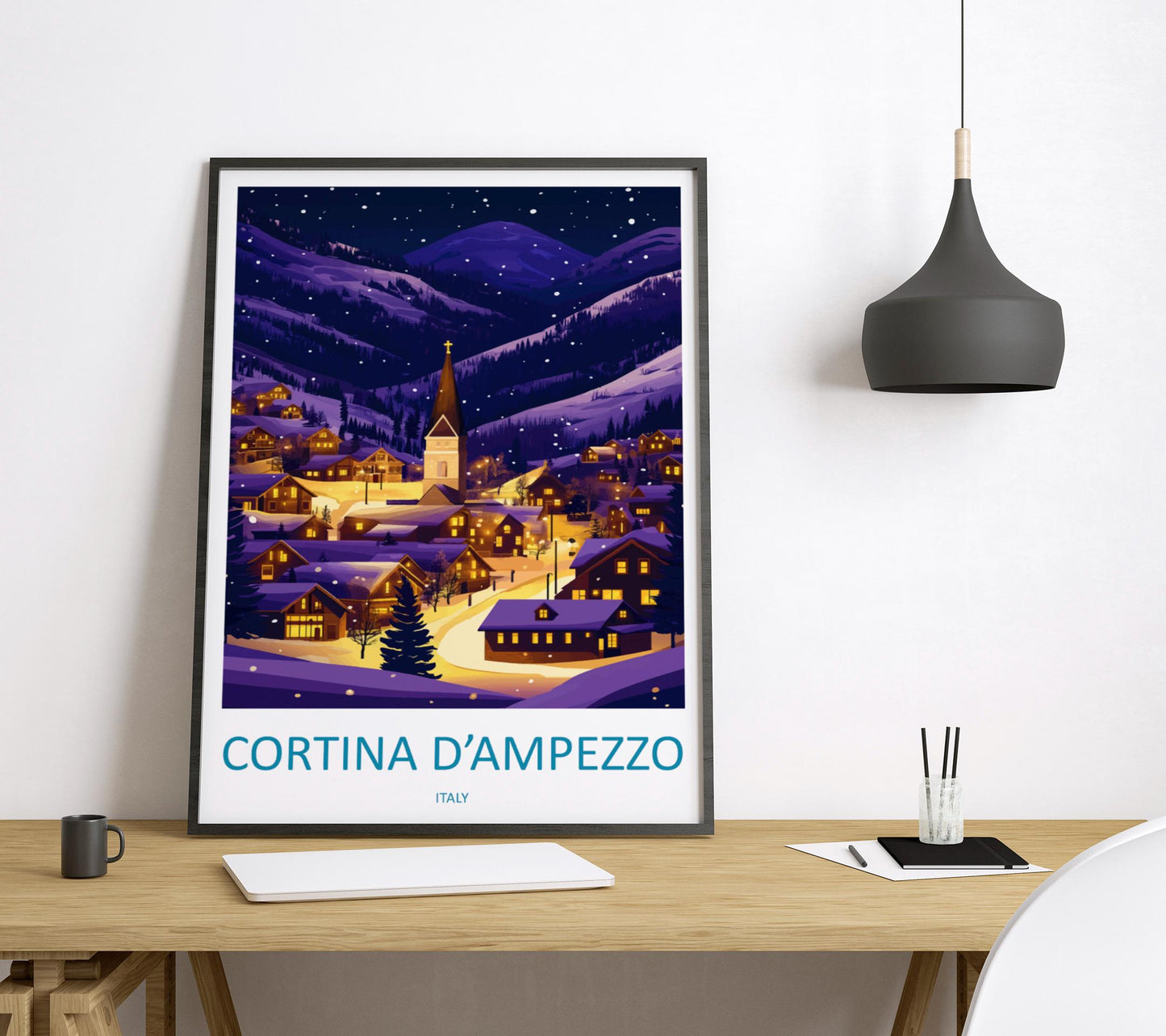 Cortina d'ampezzo Travel Print Wall Art Cortina d'ampezzo Wall Hanging Home Decoration Cortina d'ampezzo Gift Art Lovers Wall Art Print Art