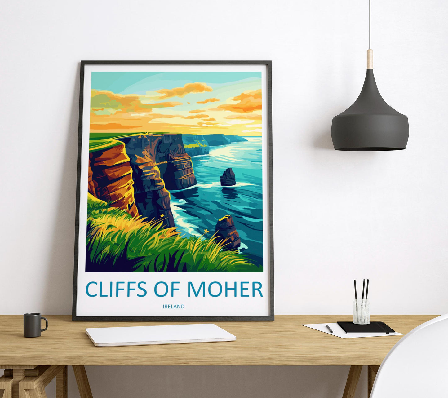 Cliffs of Moher Print Cliffs of Moher Home Décor Landscape Art Print Cliffs of Moher Wall Art for Ireland Enthusiast Gift Wall Hanging Art