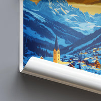 Chamonix Travel Print Wall Art Chamonix Wall Hanging Home Décor Chamonix Gift Art Lovers Ski Art Lover Gift Chamonix Print Skiing Artwork