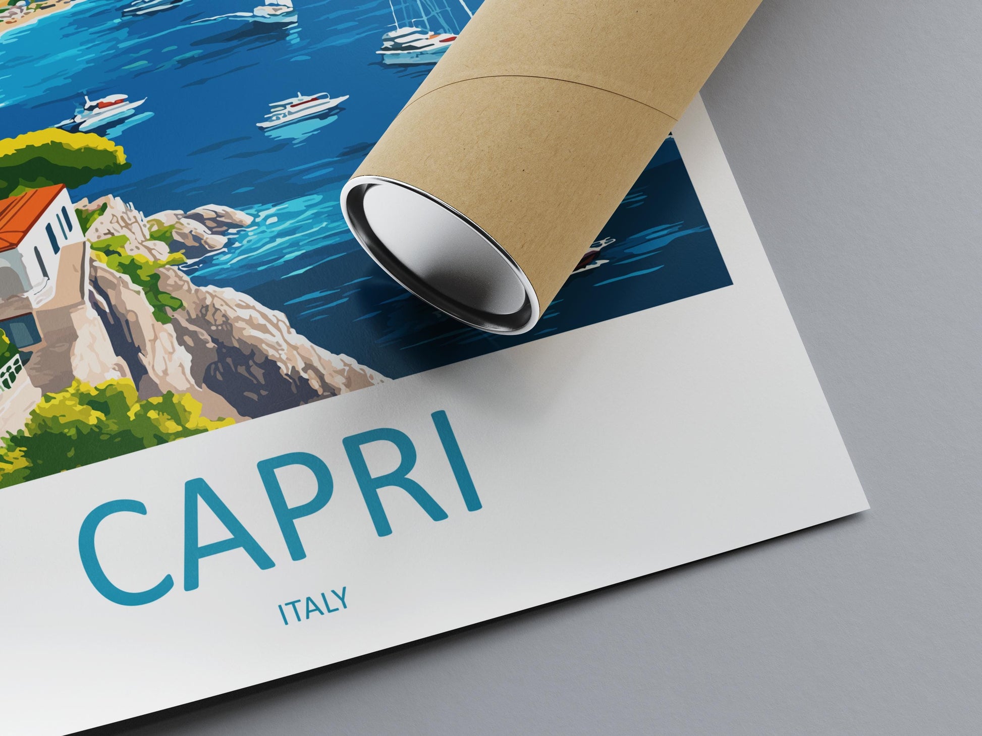 Capri Travel Print Wall Art Capri Travel Gift Wall Hanging Art Decor