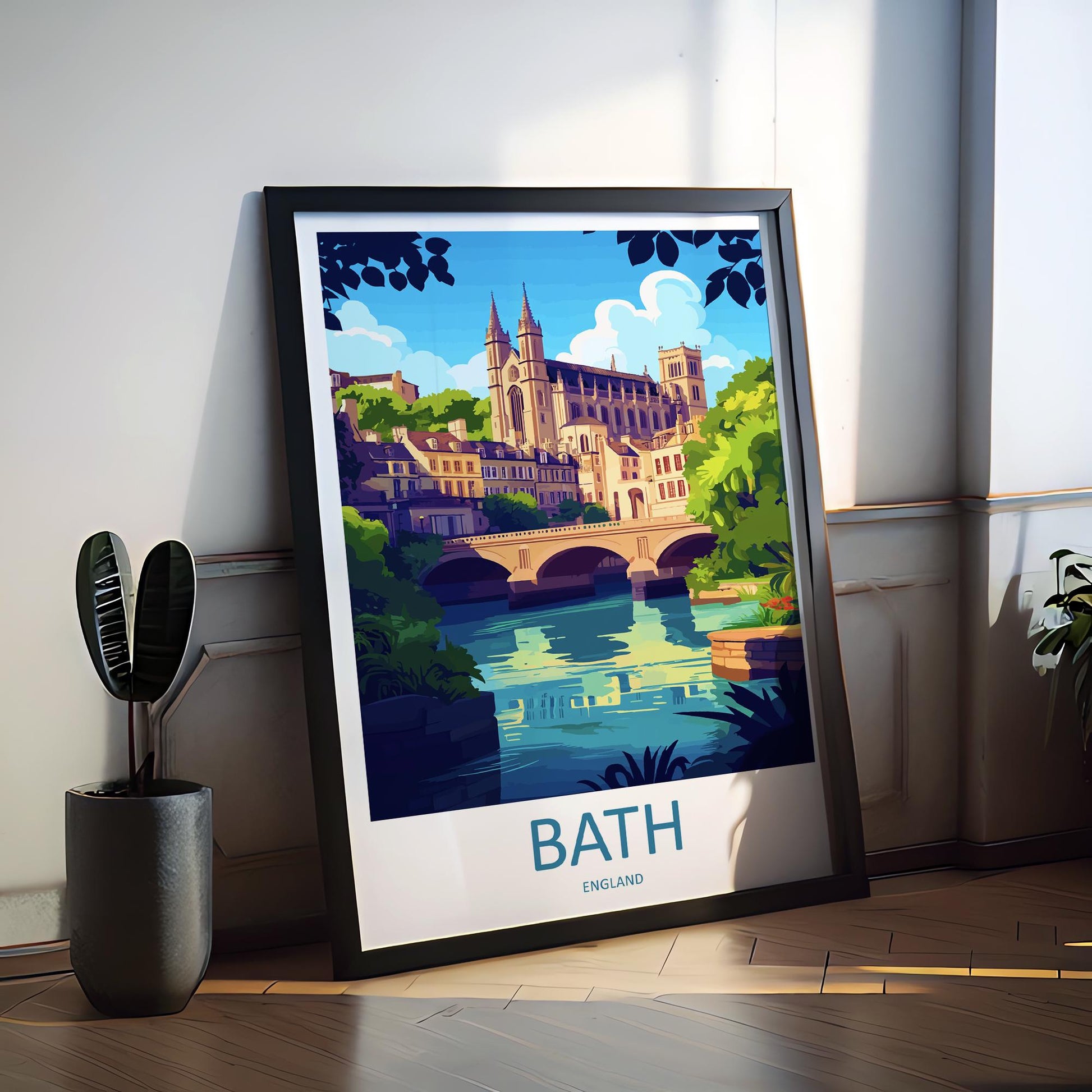 Bath Travel Print Wall Art Bath Wall Hanging Home Décor Bath Gift Art Lovers England Art Lover Gift Bath City England Travel Art Gift