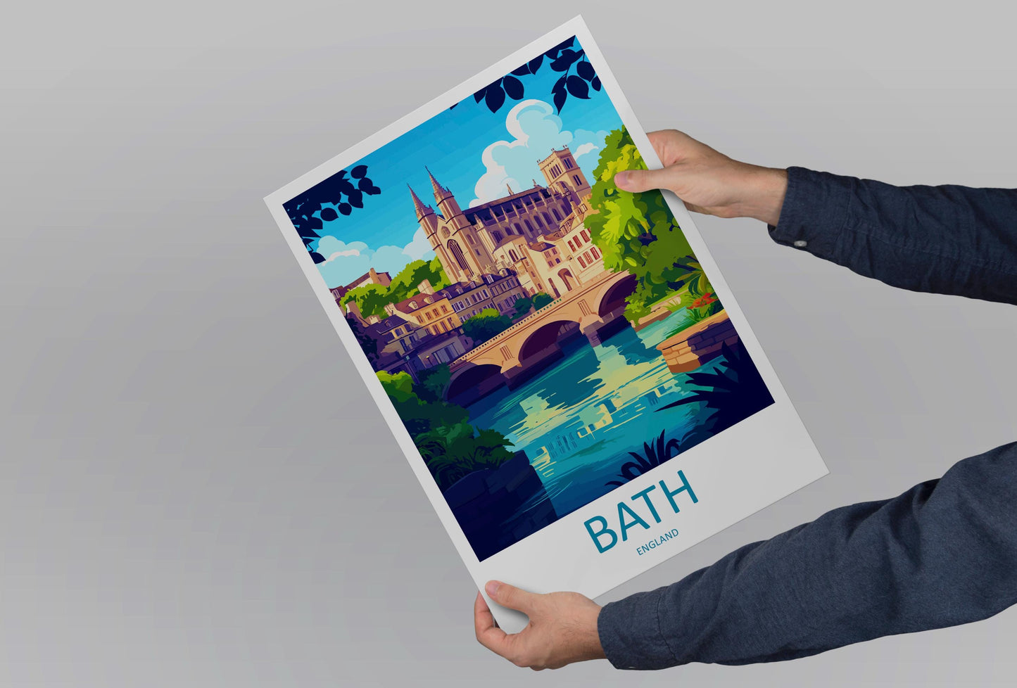Bath Travel Print Wall Art Bath Wall Hanging Home Décor Bath Gift Art Lovers England Art Lover Gift Bath City England Travel Art Gift