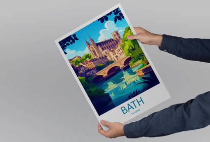 Bath Travel Print Wall Art Bath Wall Hanging Home Décor Bath Gift Art Lovers England Art Lover Gift Bath City England Travel Art Gift