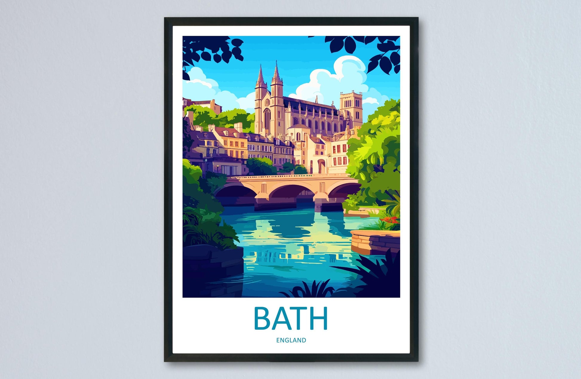 Bath Travel Print Wall Art Bath Wall Hanging Home Décor Bath Gift Art Lovers England Art Lover Gift Bath City England Travel Art Gift