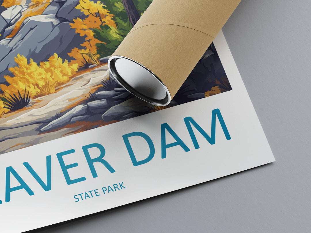 Beaver Dam Travel Print Beaver Dam Wall Decor Nevada Beaver Dam Art Beaver Dam Wall Art Nevada Poster Gift Beaver Dam Park Art Nevada