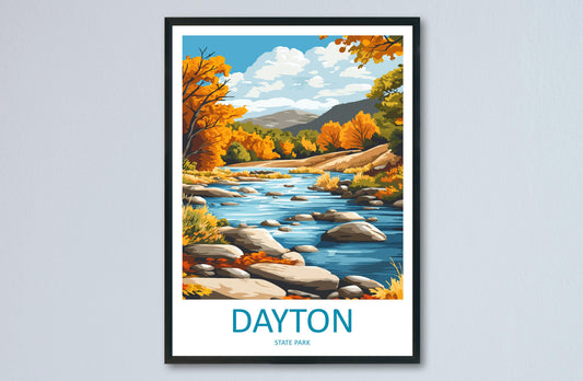 Dayton State Park Travel Print Dayton Wall Decor Nevada Dayton Art Dayton Wall Art Nevada Poster Gift Dayton State Park Art