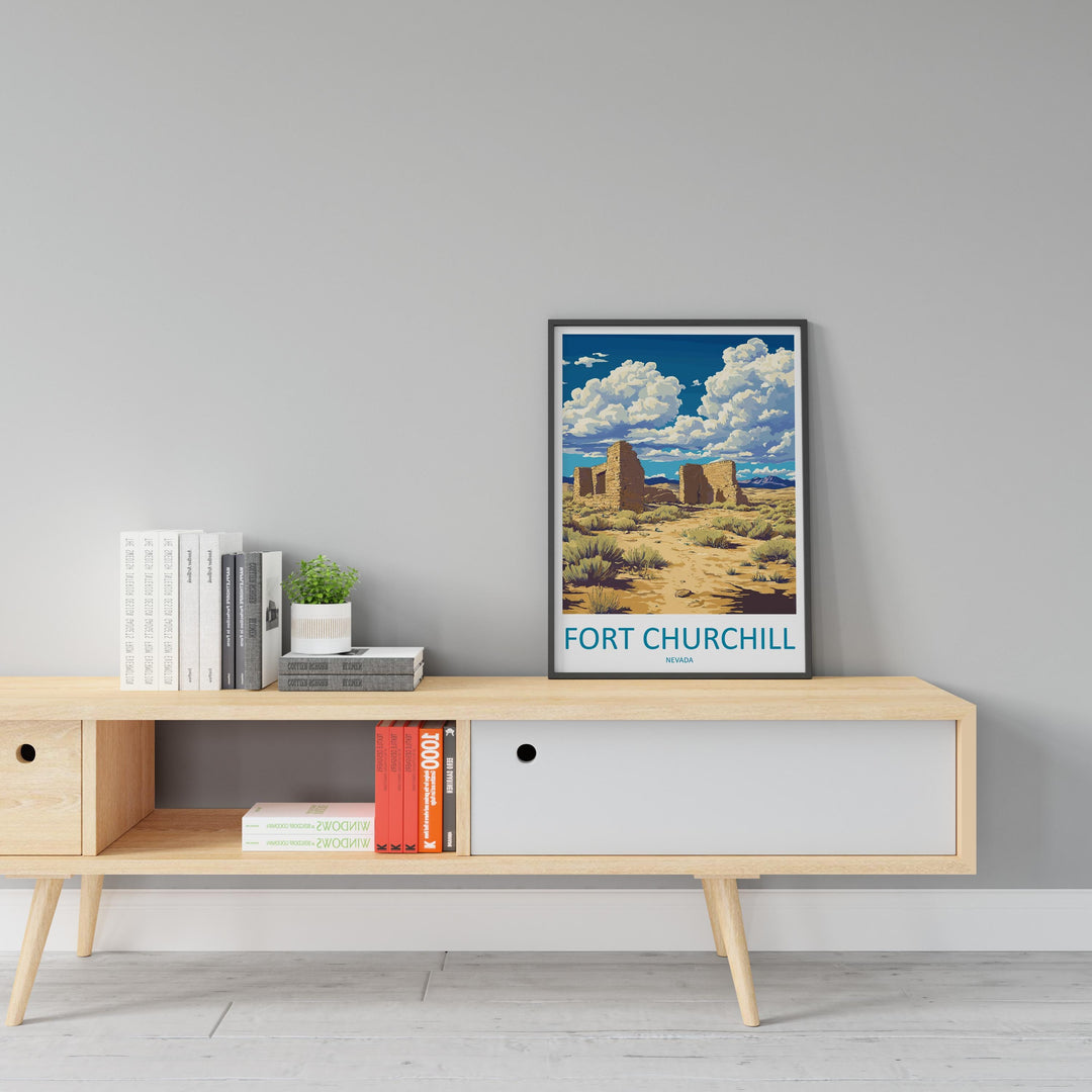 Fort Churchill Travel Print Fort Churchill Wall Decor Nevada Fort Churchill Art Fort Churchill Wall Art Nevada Poster Gift Fort Churchill