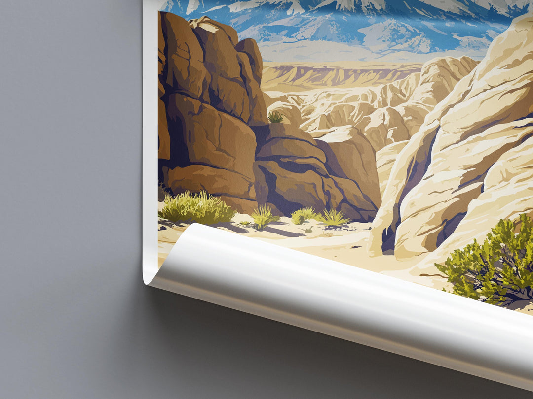 Ice Age Fossils Travel Print Ice Age Fossils Wall Decor Nevada Ice Age Fossils Art Ice Age Fossils Wall Art Nevada Poster Gift Fossil Park