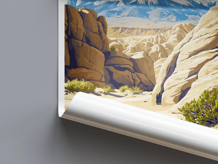 Ice Age Fossils Travel Print Ice Age Fossils Wall Decor Nevada Ice Age Fossils Art Ice Age Fossils Wall Art Nevada Poster Gift Fossil Park