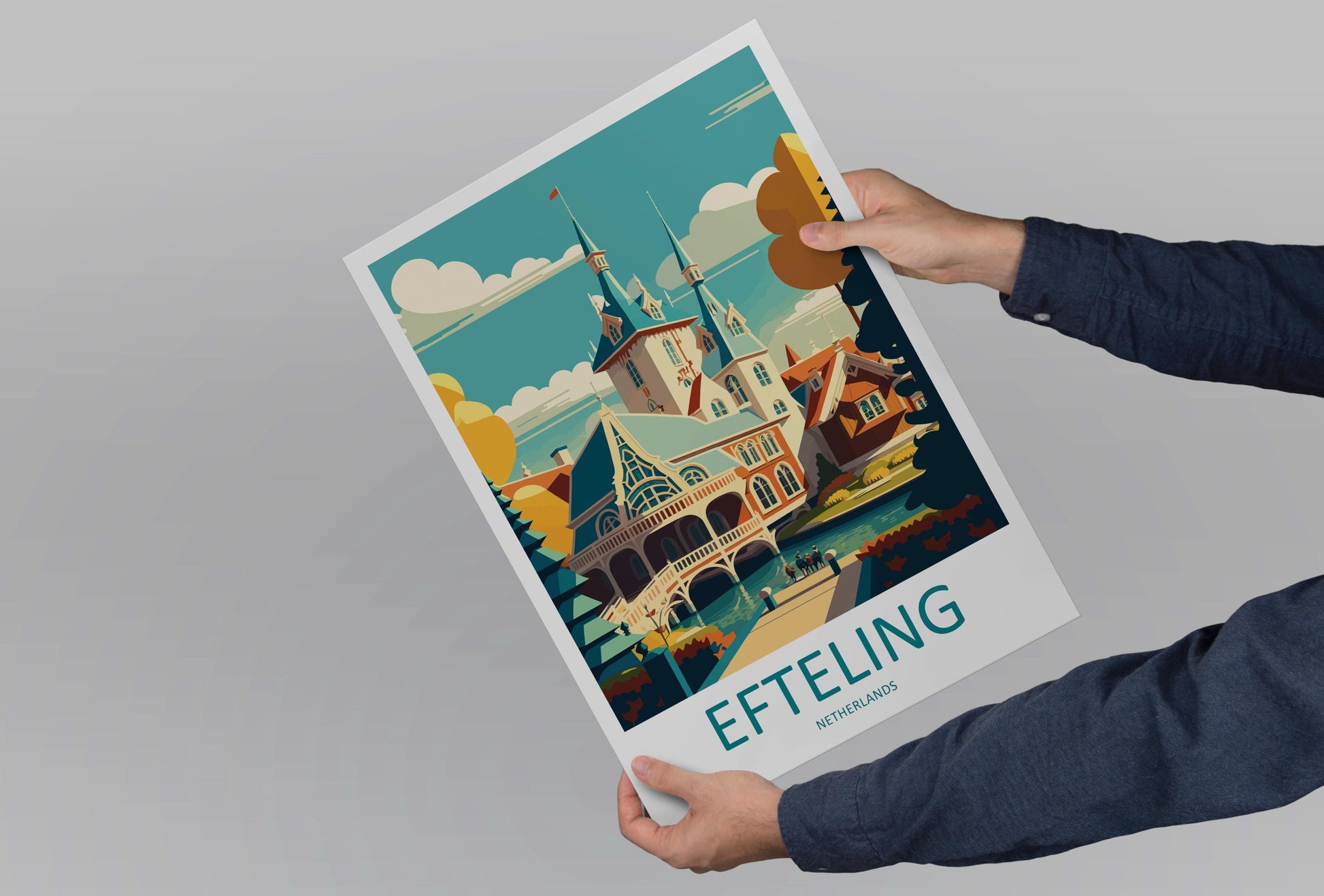 Efteling Travel Print Efteling Wall Decor Netherlands Efteling Art Efteling Wall Art Netherlands Poster Gift Efteling Park Art