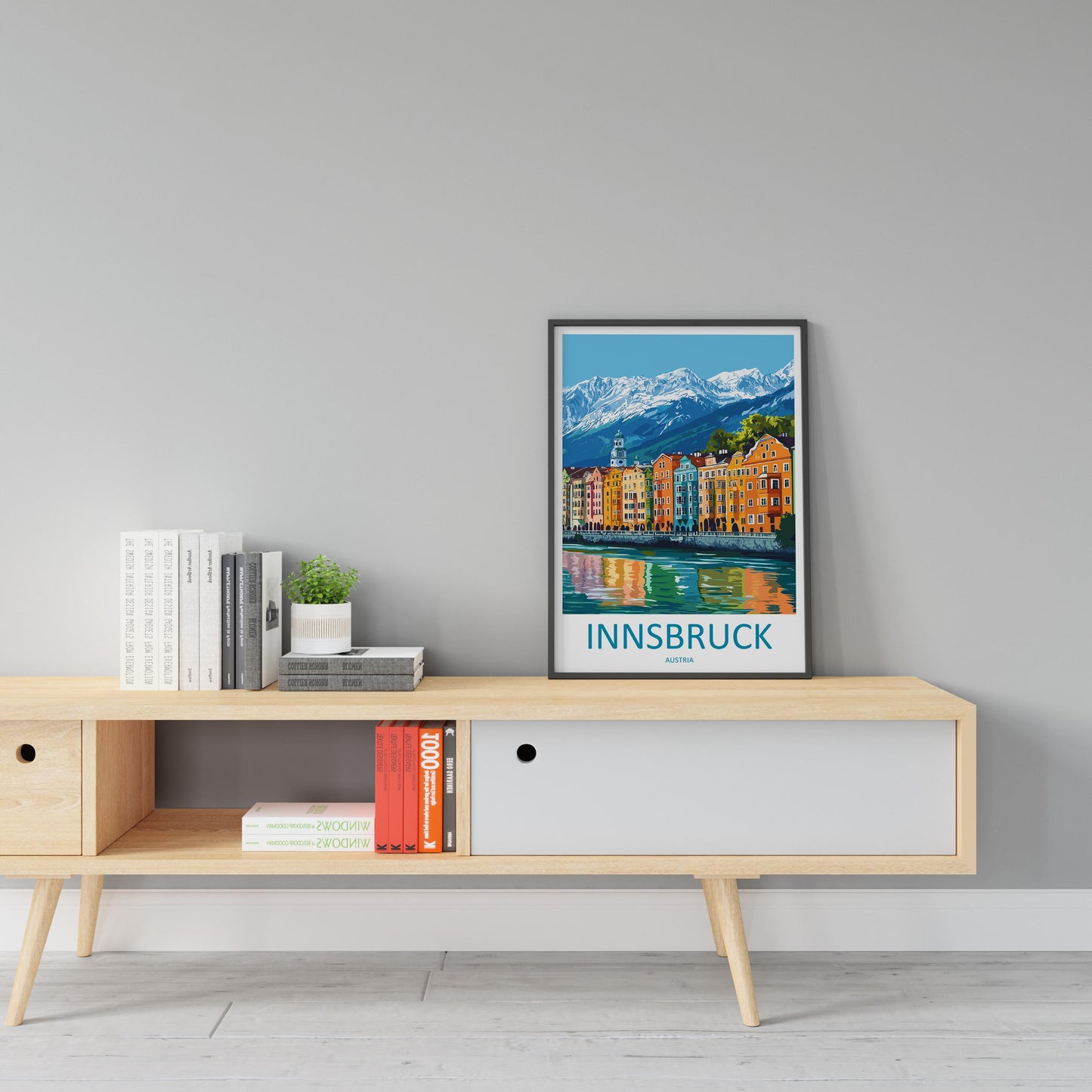 Innsbruck Print Innsbruck Home Decor Landscape Art Print Innsbruck Wall Art for Austria Enthusiast Gift Wall Hanging Innsbruck Austria Print