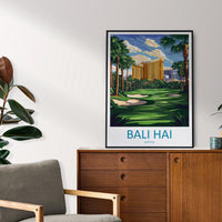 Bali Hai Golf Club Travel Print Bali Hai Wall Decor Las Vegas Golf Art Bali Hai Golf Wall Art Nevada Poster Gift for Golf Enthusiasts Poster