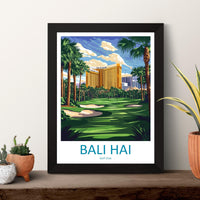 Bali Hai Golf Club Travel Print Bali Hai Wall Decor Las Vegas Golf Art Bali Hai Golf Wall Art Nevada Poster Gift for Golf Enthusiasts Poster